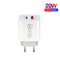Dual Fast Charging 20W PD3.0+QC 3.0 Interface Travel Charger for iPhone, Huawei, Samsung, Xiaomi EU Plug