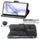 For Huawei P50 Pro Butterfly Love Flowers Embossed Horizontal Flip Leather Case with Holder & Card Slots & Wallet & Lanyard(Black)