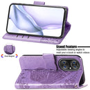 For Huawei P50 Pro Butterfly Love Flowers Embossed Horizontal Flip Leather Case with Holder & Card Slots & Wallet & Lanyard(Light Purple)