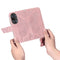 For Huawei P50 Pro Butterfly Love Flowers Embossed Horizontal Flip Leather Case with Holder & Card Slots & Wallet & Lanyard(Rose Gold)