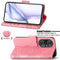 For Huawei P50 Pro Butterfly Love Flowers Embossed Horizontal Flip Leather Case with Holder & Card Slots & Wallet & Lanyard(Pink)