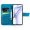 For Huawei P50 Butterfly Love Flowers Embossed Horizontal Flip Leather Case with Holder & Card Slots & Wallet & Lanyard(Blue)