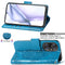 For Huawei P50 Butterfly Love Flowers Embossed Horizontal Flip Leather Case with Holder & Card Slots & Wallet & Lanyard(Blue)