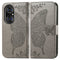 For Huawei P50 Butterfly Love Flowers Embossed Horizontal Flip Leather Case with Holder & Card Slots & Wallet & Lanyard(Gray)