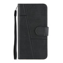 Stitching Calf Texture Buckle Horizontal Flip Leather Case with Holder & Card Slots & Wallet & Lanyard For iPhone 12 Pro Max(Black)