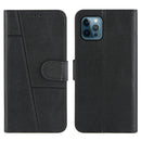 Stitching Calf Texture Buckle Horizontal Flip Leather Case with Holder & Card Slots & Wallet & Lanyard For iPhone 12 Pro Max(Black)