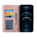 Stitching Calf Texture Buckle Horizontal Flip Leather Case with Holder & Card Slots & Wallet & Lanyard For iPhone 12 Pro Max(Pink)