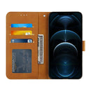 Stitching Calf Texture Buckle Horizontal Flip Leather Case with Holder & Card Slots & Wallet & Lanyard For iPhone 12 Pro Max(Yellow)