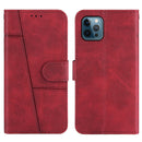 Stitching Calf Texture Buckle Horizontal Flip Leather Case with Holder & Card Slots & Wallet & Lanyard For iPhone 12 Pro Max(Red)