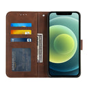Stitching Calf Texture Buckle Horizontal Flip Leather Case with Holder & Card Slots & Wallet & Lanyard For iPhone 12 mini(Brown)
