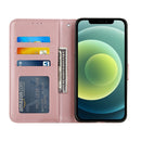 Stitching Calf Texture Buckle Horizontal Flip Leather Case with Holder & Card Slots & Wallet & Lanyard For iPhone 12 mini(Pink)