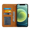 Stitching Calf Texture Buckle Horizontal Flip Leather Case with Holder & Card Slots & Wallet & Lanyard For iPhone 12 mini(Yellow)