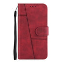 Stitching Calf Texture Buckle Horizontal Flip Leather Case with Holder & Card Slots & Wallet & Lanyard For iPhone 12 mini(Red)