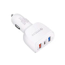 YSY-386 35W QC3.0 USB + USB 2.0 + USB-C / Type-C Multi-port Car Charger