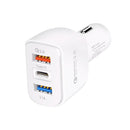 YSY-386 35W QC3.0 USB + USB 2.0 + USB-C / Type-C Multi-port Car Charger