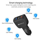 YSY-386 35W QC3.0 USB + USB 2.0 + USB-C / Type-C Multi-port Car Charger