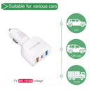 YSY-386 35W QC3.0 USB + USB 2.0 + USB-C / Type-C Multi-port Car Charger