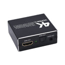 AY78V20 4K 60Hz HDMI 2.0 Audio Splitter 5.1 ARC HD-MI Audio Extractor HDCP 2.2 HDR10 Audio Converter 4K HD-MI Optical TOSLINK SPDIF