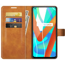 For OPPO Realme V13 5G/Realme 8 5G Retro Calf Pattern Buckle Horizontal Flip Leather Case with Holder & Card Slots & Wallet(Yellow)