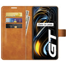 For OPPO Realme GT 5G/Realme Q3 Pro 5G Retro Calf Pattern Buckle Horizontal Flip Leather Case with Holder & Card Slots & Wallet(Yellow)