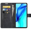 For Huawei P50 Pro Retro Calf Pattern Buckle Horizontal Flip Leather Case with Holder & Card Slots & Wallet(Black)
