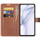 For Huawei P50 Pro Retro Calf Pattern Buckle Horizontal Flip Leather Case with Holder & Card Slots & Wallet(Light Brown)