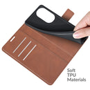 For Huawei P50 Pro Retro Calf Pattern Buckle Horizontal Flip Leather Case with Holder & Card Slots & Wallet(Light Brown)