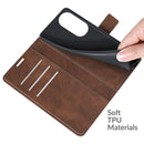 For Huawei P50 Pro Retro Calf Pattern Buckle Horizontal Flip Leather Case with Holder & Card Slots & Wallet(Dark Brown)