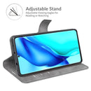 For Huawei P50 Pro Retro Calf Pattern Buckle Horizontal Flip Leather Case with Holder & Card Slots & Wallet(Grey)