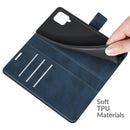For Samsung Galaxy A22 4G Retro Calf Pattern Buckle Horizontal Flip Leather Case with Holder & Card Slots & Wallet(Blue)