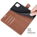 For Samsung Galaxy A22 4G Retro Calf Pattern Buckle Horizontal Flip Leather Case with Holder & Card Slots & Wallet(Light Brown)