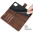 For Samsung Galaxy A22 4G Retro Calf Pattern Buckle Horizontal Flip Leather Case with Holder & Card Slots & Wallet(Dark Brown)