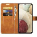 For Samsung Galaxy A22 4G Retro Calf Pattern Buckle Horizontal Flip Leather Case with Holder & Card Slots & Wallet(Yellow)