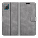For Samsung Galaxy A22 4G Retro Calf Pattern Buckle Horizontal Flip Leather Case with Holder & Card Slots & Wallet(Grey)