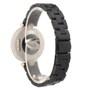 Stainless Steel Three Beads Hand Detachable Xiaoman Watch Band For Garmin Lily(Black)
