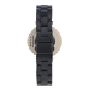 Stainless Steel Three Beads Hand Detachable Xiaoman Watch Band For Garmin Lily(Black)