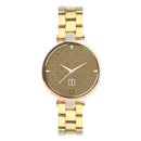 Stainless Steel Three Beads Hand Detachable Xiaoman Watch Band For Garmin Lily(Gold)