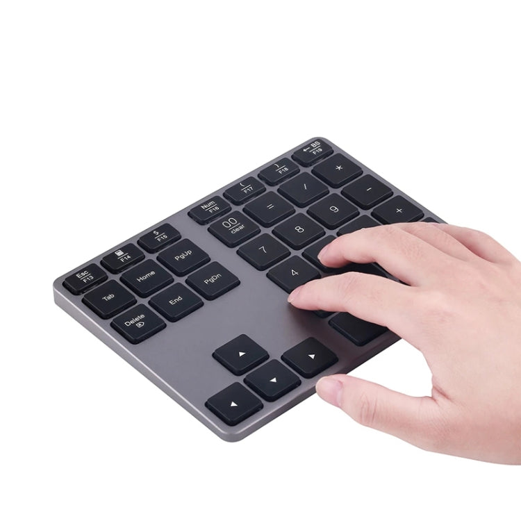 308BT Aluminum Alloy 35 Keys Bluetooth Wireless Numeric Keypad Digital Keyboard