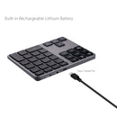 308BT Aluminum Alloy 35 Keys Bluetooth Wireless Numeric Keypad Digital Keyboard