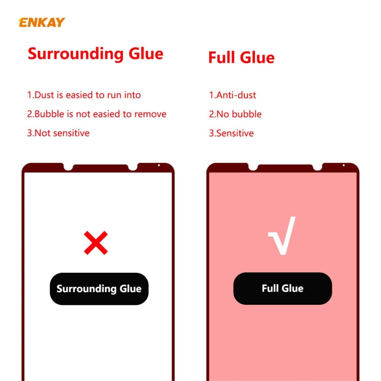 For Sony Xperia 1 III 2 PCS ENKAY Hat-Prince Full Glue 0.26mm 9H 2.5D Tempered Glass Full Coverage Film