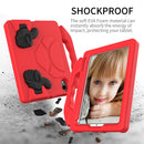For iPad mini 6 EVA Material Children Flat Anti Falling Cover Protective Shell with Thumb Bracket(Red)