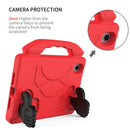 For iPad mini 6 EVA Material Children Flat Anti Falling Cover Protective Shell with Thumb Bracket(Red)