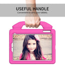 For iPad mini 6 EVA Material Children Flat Anti Falling Cover Protective Shell with Thumb Bracket(Rose Red)