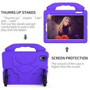 For iPad mini 6 EVA Material Children Flat Anti Falling Cover Protective Shell with Thumb Bracket(Purple)
