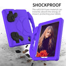 For iPad mini 6 EVA Material Children Flat Anti Falling Cover Protective Shell with Thumb Bracket(Purple)