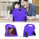 For iPad mini 6 EVA Material Children Flat Anti Falling Cover Protective Shell with Thumb Bracket(Purple)