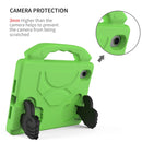 For iPad mini 6 EVA Material Children Flat Anti Falling Cover Protective Shell with Thumb Bracket(Green)
