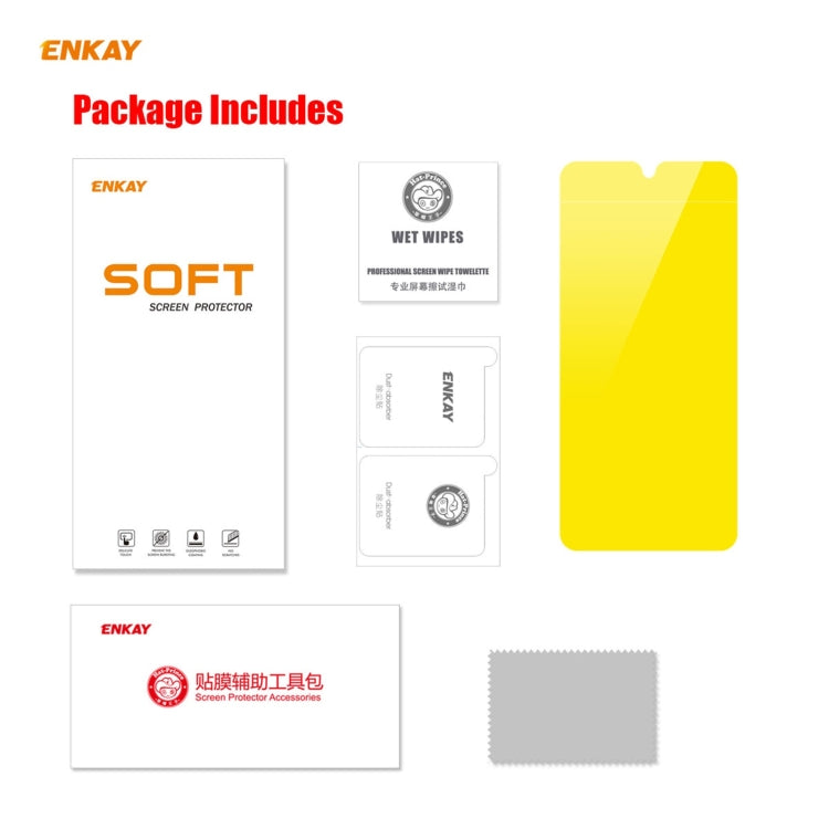 For Redmi Note 10s / Note 10 4G ENKAY Hat-Prince Full Glue Full Coverage Screen Protector Explosion-proof Hydrogel Film