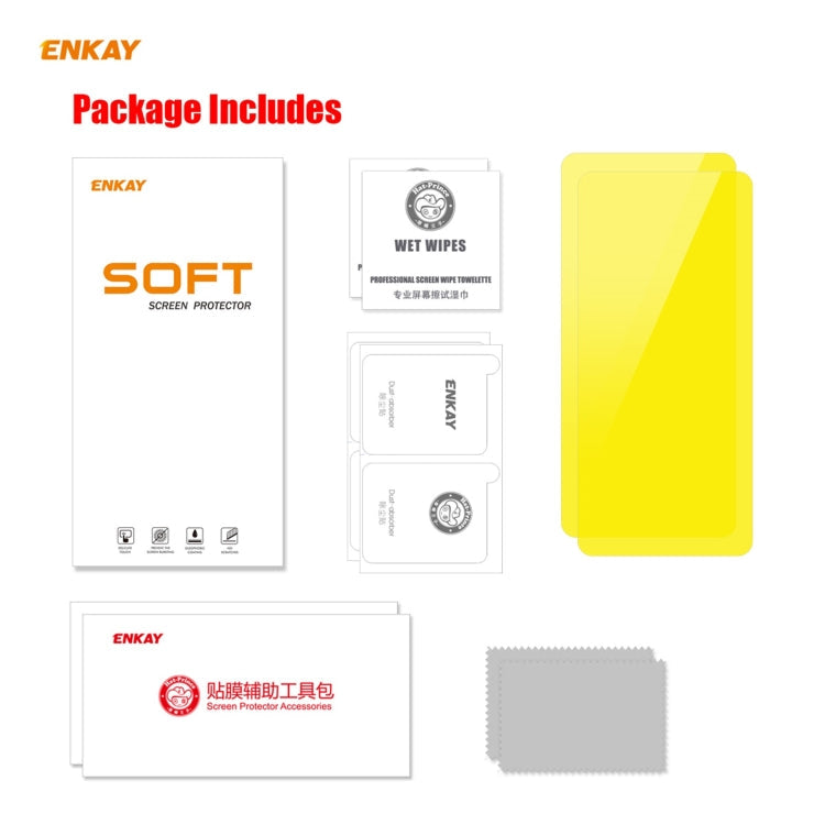 For Xiaomi Mi Poco X3 / X3 Pro 2 PCS ENKAY Hat-Prince Full Glue Full Coverage Screen Protector Explosion-proof Hydrogel Film