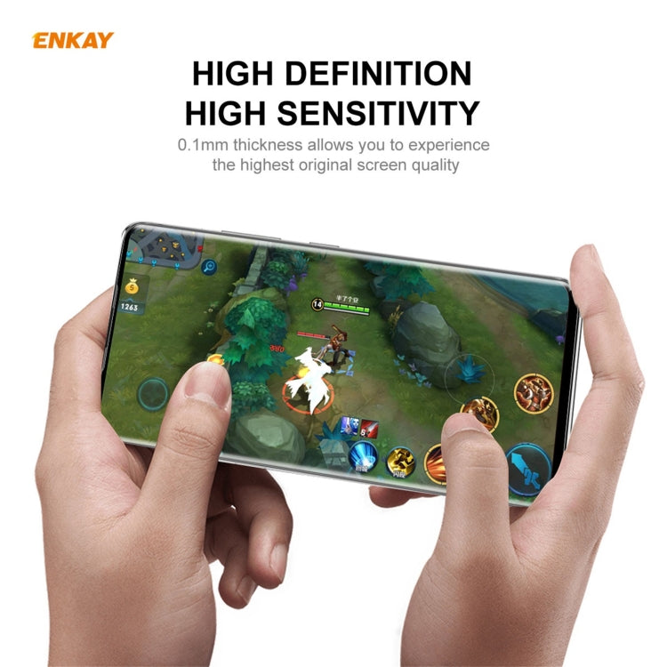 For Redmi Note 10s / Note 10 4G 5 PCS ENKAY Hat-Prince Full Glue Full Coverage Screen Protector Explosion-proof Hydrogel Film